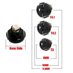 Лед крушки тип T4.2 2W бял