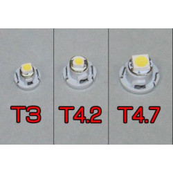 Лед крушки тип T4.2 2W червен