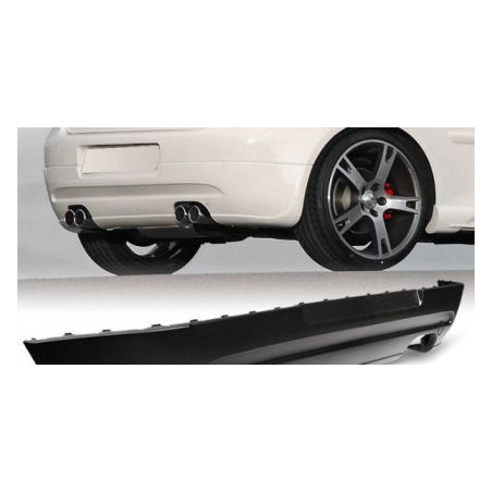 Дифузер за задна броня за Golf 5 с два ауспуха