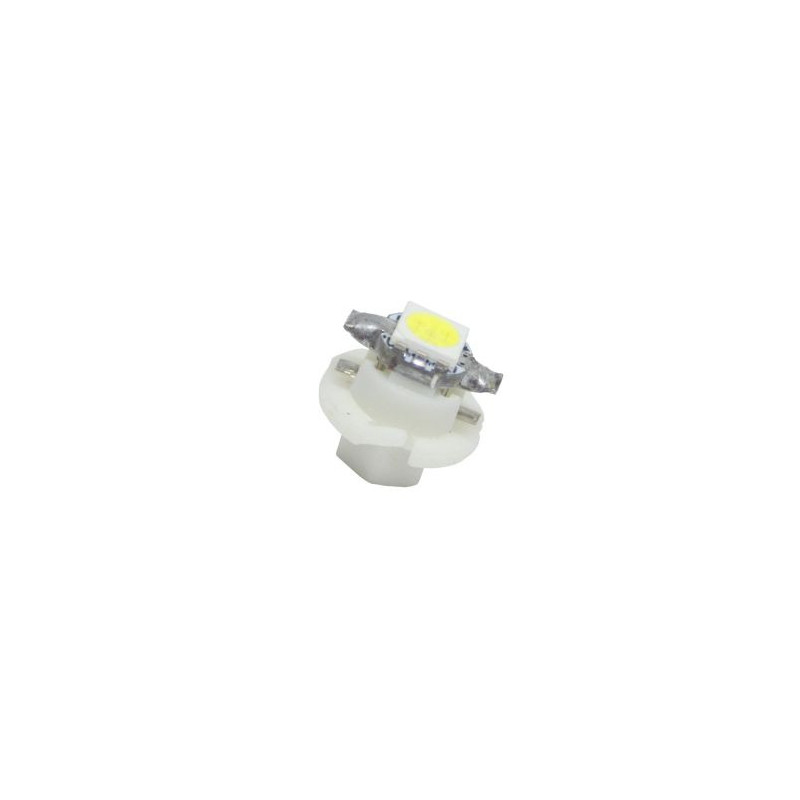 Диодна крушка тип B8.4D 12V / 2W с 1smd 5050 - бяла