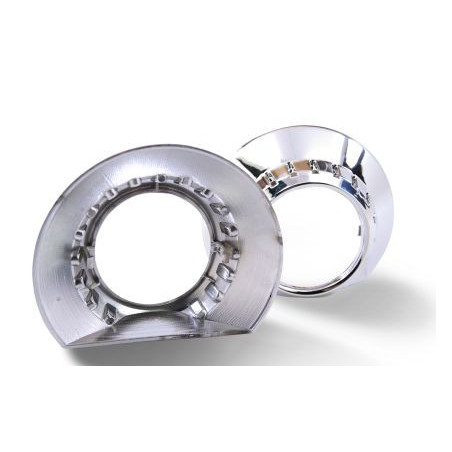 Капачки за лупи 2.5" BMW E46 Design овална ретрофит изрязана D 13.5cm