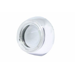 Капачки за лупи 2.5" полукръгла хром с място за ангелски очи D 13cm