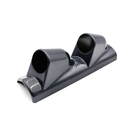 Конзола - стойка за колонка за 2 измервателни уреда 52мм - карбон