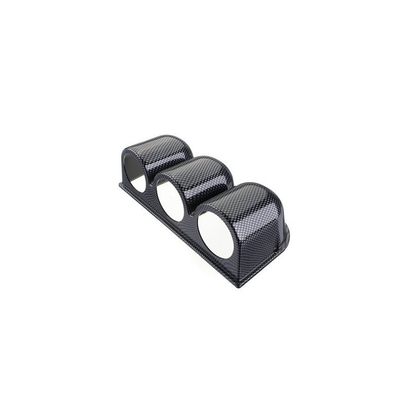 Конзола - стойка за 3 измервателни уреда 52мм - карбон