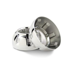 Капачки за лупи 2.5" Alien Design, кръгла хром D 13cm