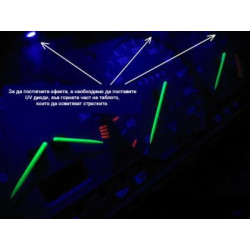 Флуорисцентна (светеща) боя за стрелки Оранжева