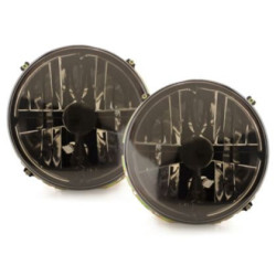 Кристални фарове с кръст GOLF II  (83-93) - черен хром вътрешни