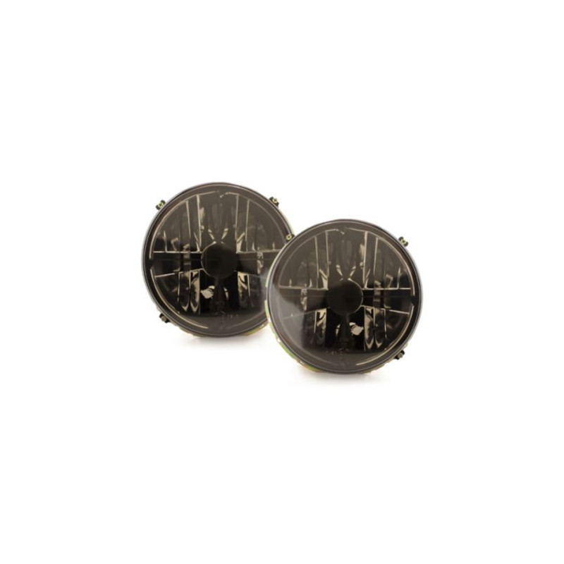 Кристални фарове с кръст GOLF II  (83-93) - черен хром вътрешни