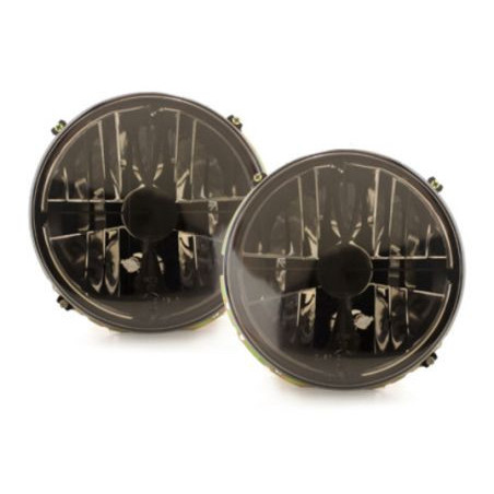 Кристални фарове с кръст GOLF II  (83-93) - черен хром вътрешни