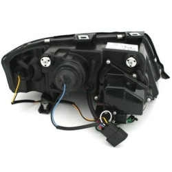 Кристални фарове с Лайтбар за Audi A6 С5 (1997-2001) - хром