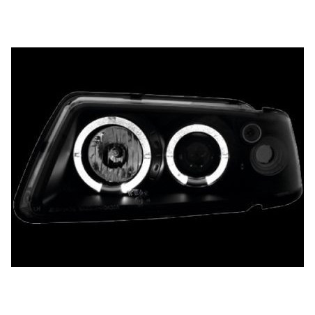 Кристални фарове за Audi A3  Angel Eyes (1996-2000) - черни