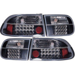 Диодни стопове за HONDA CIVIC (1991-1995) 2D / 4D  - Черни