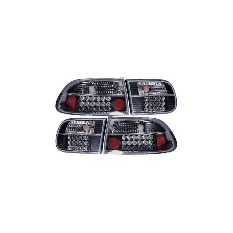 Диодни стопове за HONDA CIVIC (1991-1995) 2D / 4D  - Черни