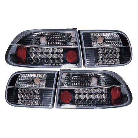 Диодни стопове за HONDA CIVIC (1991-1995) 2D / 4D  - Черни