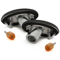 Кристални мигачи Opel Astra F / Corsa B / Corsa C / Tigra - черен хром