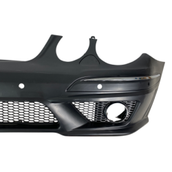 Предна тунинг броня за Mercedes W211 E-Class (2006-2009) - AMG Design с отвори за парктроник