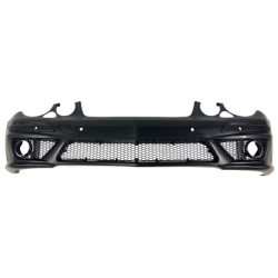 Предна тунинг броня за Mercedes W211 E-Class (2006-2009) - AMG Design с отвори за парктроник