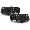 Кристални фарове за Audi A3 Angel Eyes (1996-2000) - черни