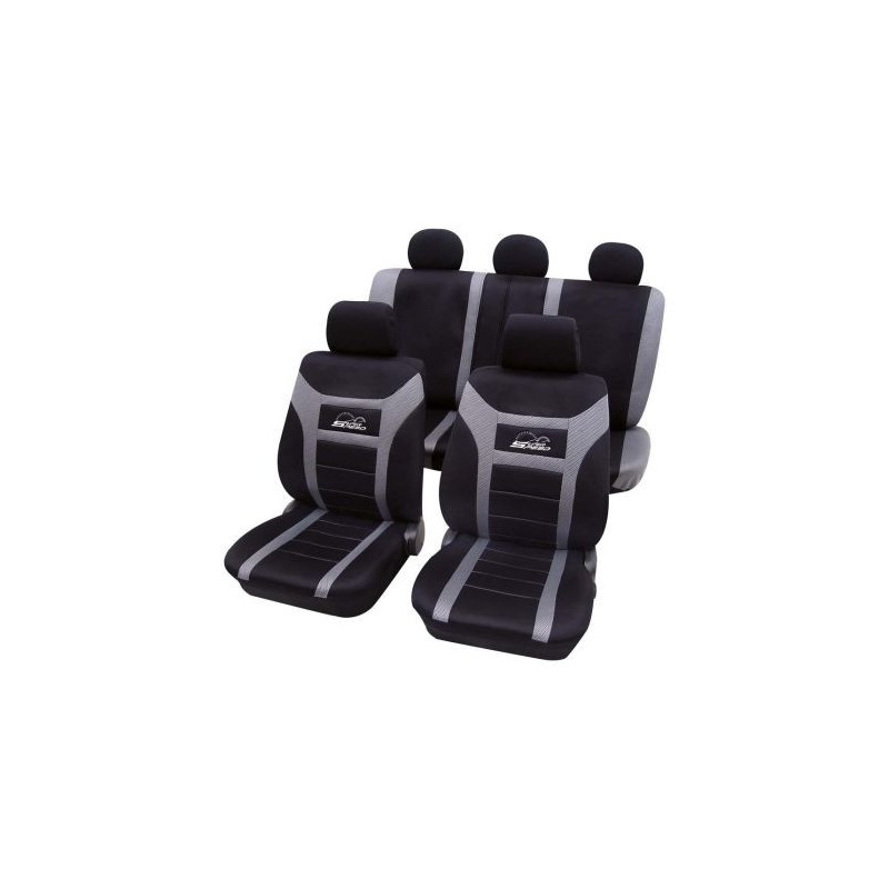 Тапицерии за седалки Petex "Super Speed" - Черно-сив цвят