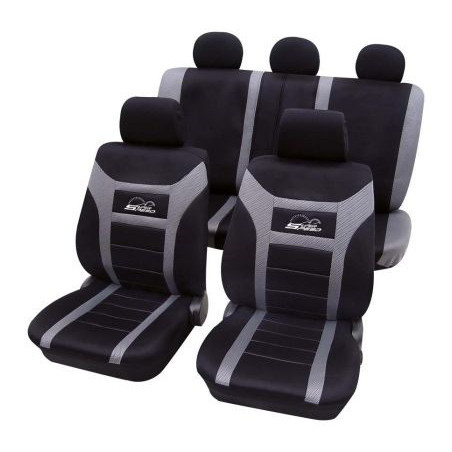 Тапицерии за седалки Petex "Super Speed" - Черно-сив цвят