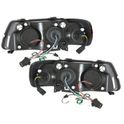 Кристални фарове за Audi A3 (1996-2000) - хром