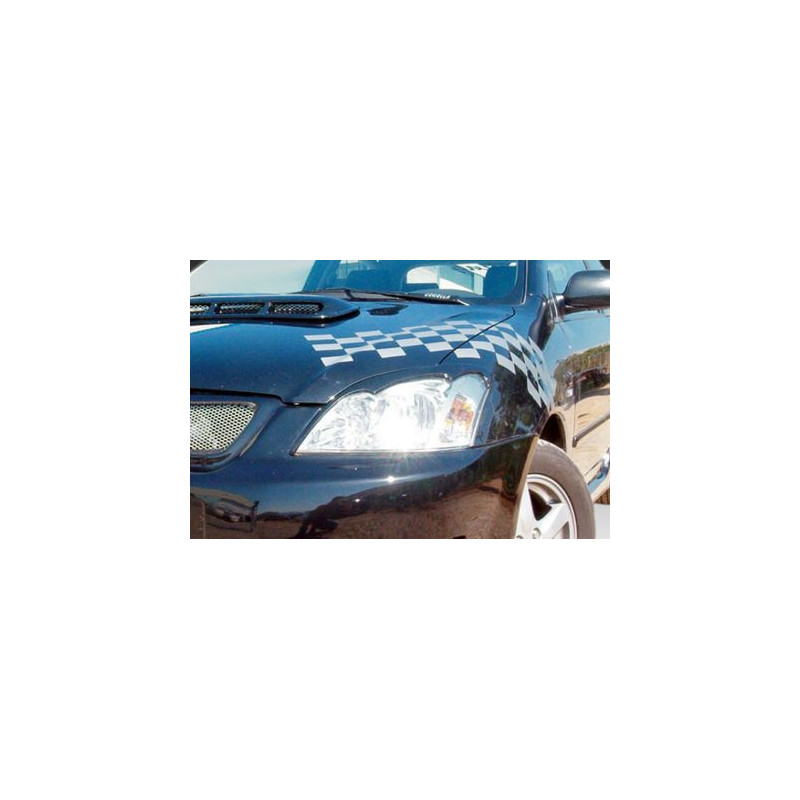 Вежди за фаровете за TOYOTA Corolla (2002+) hatchback - черни