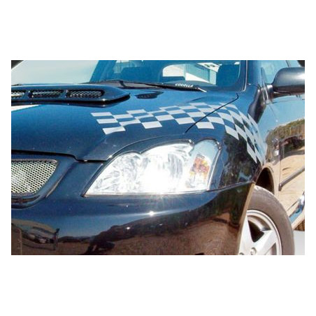 Вежди за фаровете за TOYOTA Corolla (2002+) hatchback - черни