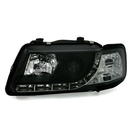 Кристални фарове за Audi A3 (1996-2000) - черни