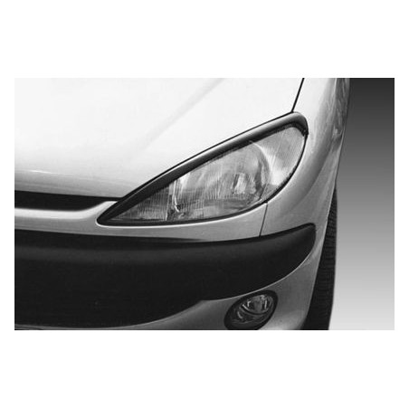 Вежди за фарове за Peugeot 206  - черни
