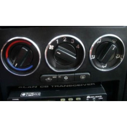 Рингове за копчетата на парното за Opel Astra G / Zafira А - хром