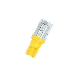 Лед крушки тип T10 5W с 10 SMD 5630 диода - Жълт цвят
