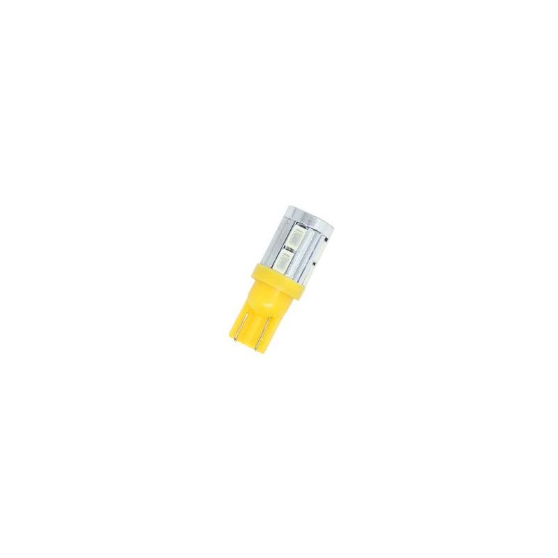 Лед крушки тип T10 5W с 10 SMD 5630 диода - Жълт цвят