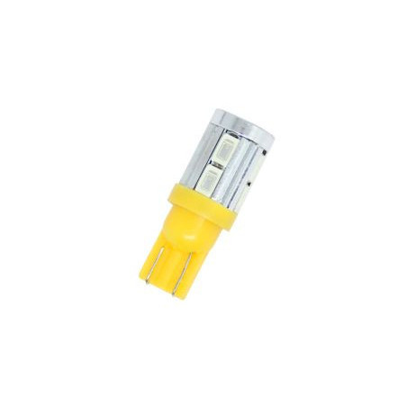 Лед крушки тип T10 5W с 10 SMD 5630 диода - Жълт цвят