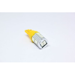 Лед крушки тип T10 5W с 10 SMD 5630 диода - Жълт цвят