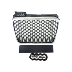 Решетка без емблема за Audi A4 B7 (2004-2008) - RS Look - Силвър / Мат