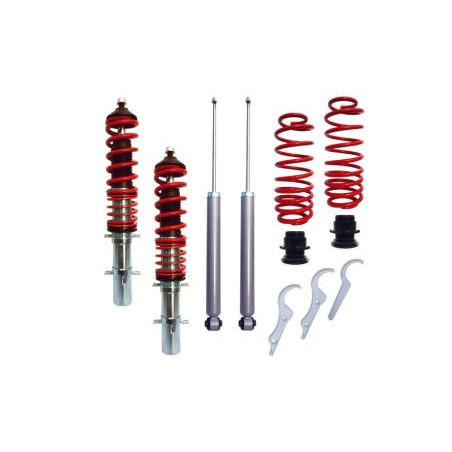 Регулируемо окачване за Audi A3 8L (1996-2003) / Golf 4 / Bora - червено