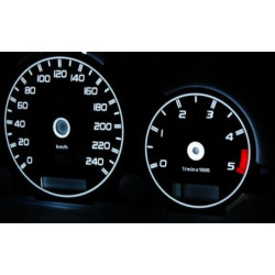 Плазмени циферблати MERCEDES ML W163 (98-03) бял