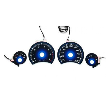 Плазмени циферблати за табло Nissan Primera P11 (1999-2002) син