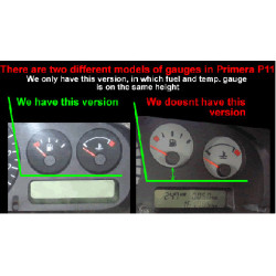 Плазмени циферблати за табло Nissan Primera P11 (1999-2002) син