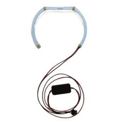 Ангелски Очи кристални за BMW E46 седан, комби (1998-2005) / E46 купе (1998-2003) - U-Design с лупи на дълги с