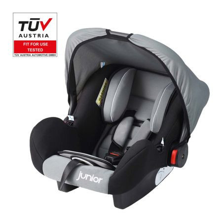 Бебешко столче за кола с дръжка Junior - Bambini - сив цвят