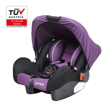 Бебешко столче за кола с дръжка Junior - Bambini - лилав цвят