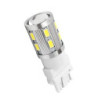 Диодна крушка тип T25 3156 CANBUS с 16 SMD диода 5630 и лупа - единична светлина - бяла