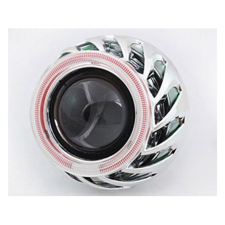 Биксенон лупи за вграждане MORIMOTO MINI SPIRAL 2.5" - с бял вътрешен и жълт външен ринг