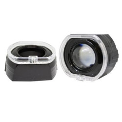 Капачки за лупи 2.5" и 3" - BMW Design с ангелски очи - кристални