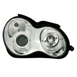 Кристални фарове  Mercedes седан C-CLASS W203 (00-04) - с ангелски очи