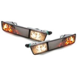 Кристални мигачи с халоген за Golf 3 / Vento (1991-1998) - опушени