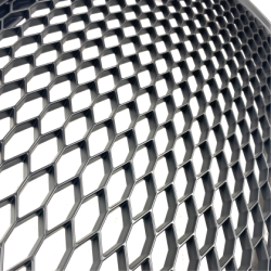 Решетка без емблема за Audi A4 B8 (2008-2011) - RS Look - Черна