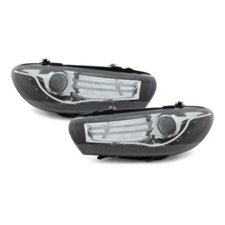 Кристални фарове с диоди VW SCIROCCO  (2008+) - черни