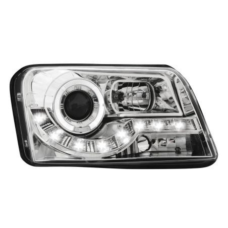 Кристални фарове FIAT PANDA (03-09)  - хром